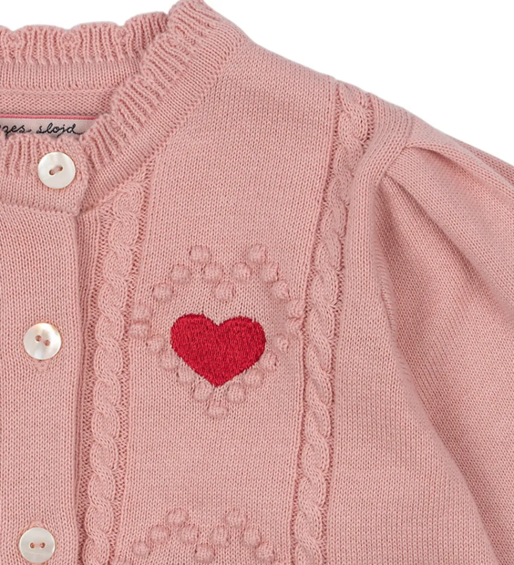 Striktrøjer-Konges Sløjd Cardigan - Strik - Soleil - Silver Pink
