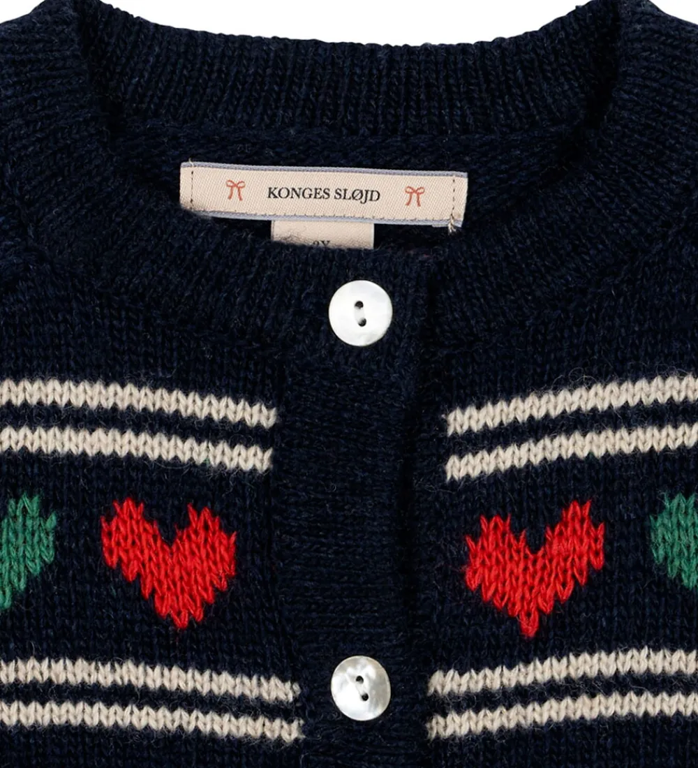 Konges Sløjd Cardigans*Cardigan - Uld/Polyamid - Belou - Heart
