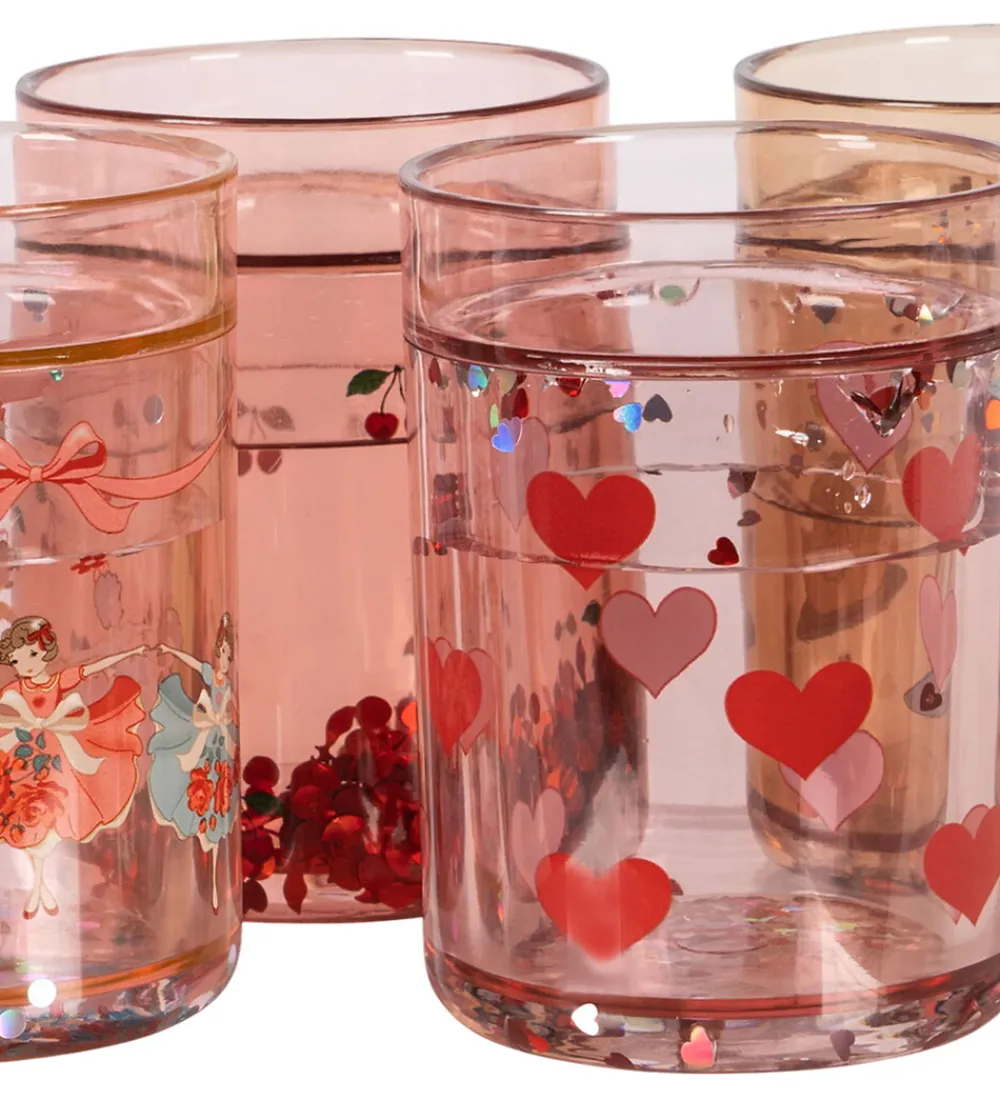 Kop Og Tudekop-Konges Sløjd Glitterkopper - 4-pak - Rose Multi