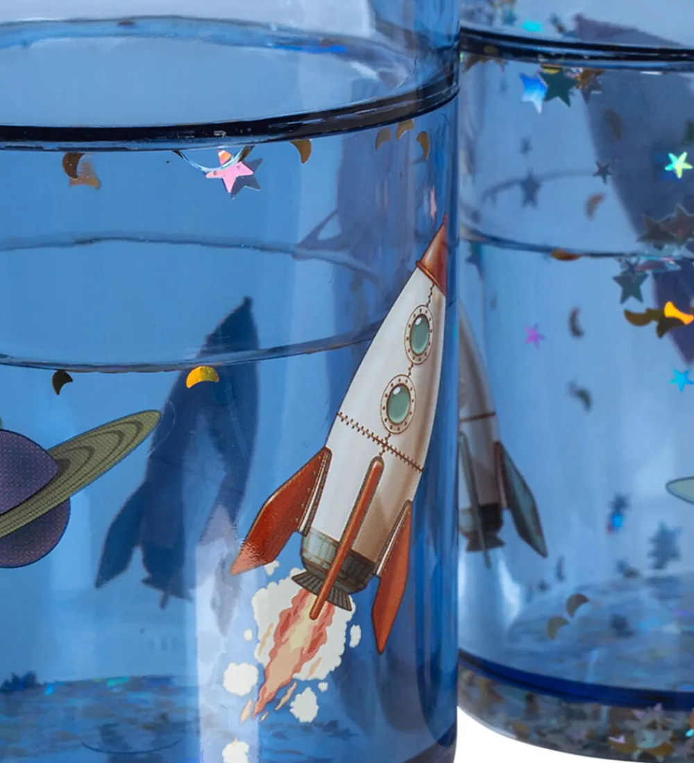Kop Og Tudekop-Konges Sløjd Glitterkopper - 2-Pak - Outer Space