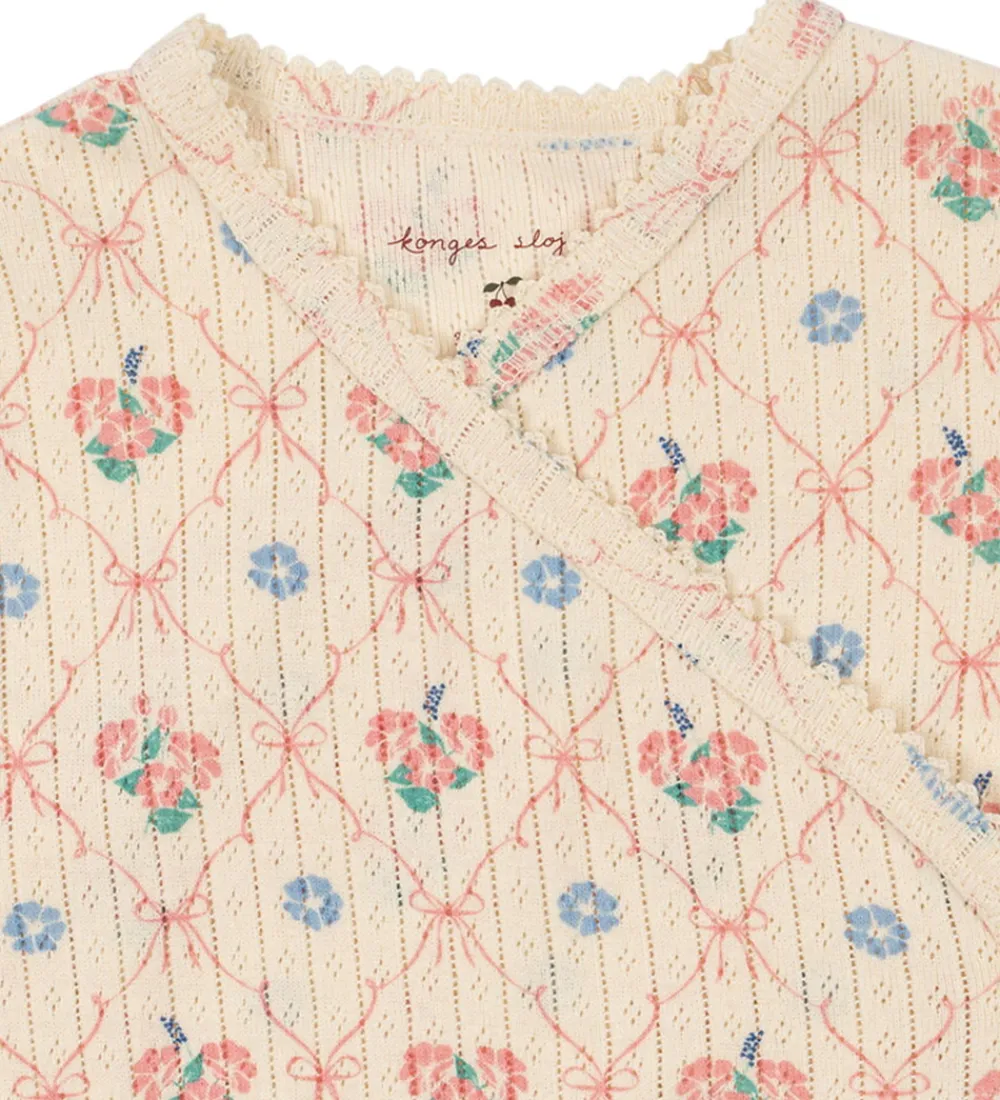Konges Sløjd Heldragter*Heldragt - Rib - Minnie - Fleur Decor m. Hulmønster