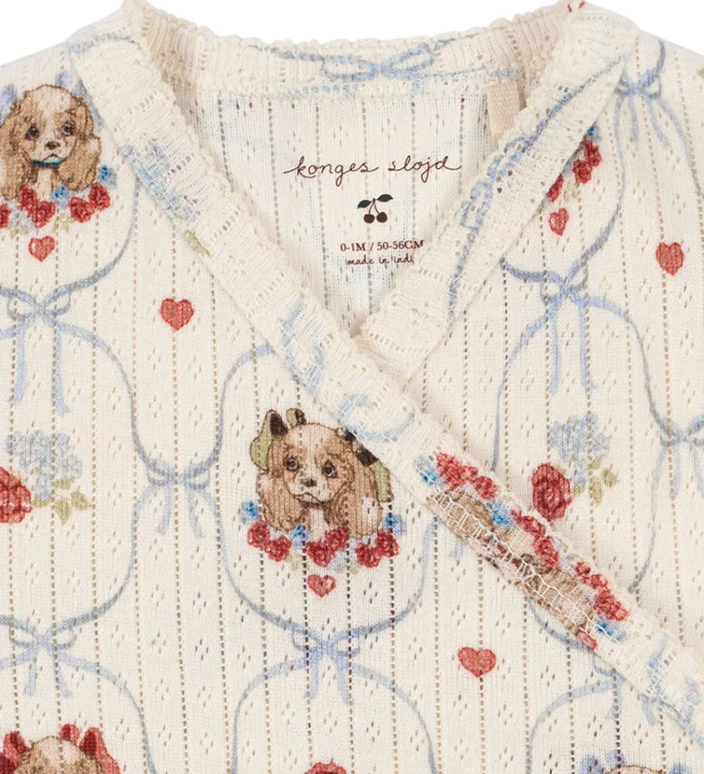 Konges Sløjd Heldragter*Heldragt - Rib - Minnie - Puppy m. Hulmønster