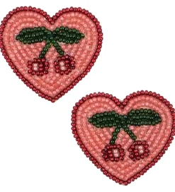 Hårpynt-Konges Sløjd Hårsløjfer - 2-pak - Cherry