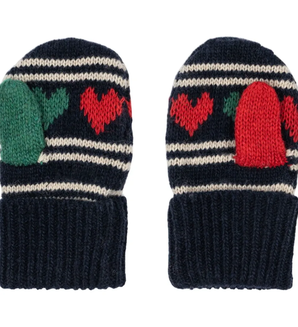 Konges Sløjd Handsker Og Luffer*Luffer - Uld/Polyamid - Belou - Heart