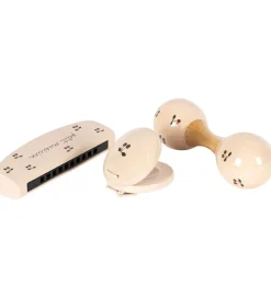 Konges Sløjd Musikinstrumenter*Musikinstrumenter - Træ - 3 Dele - Cherry