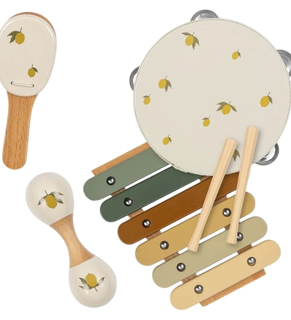 Musikinstrumenter-Konges Sløjd Musikinstrumenter - Træ - Glossy - Lemon