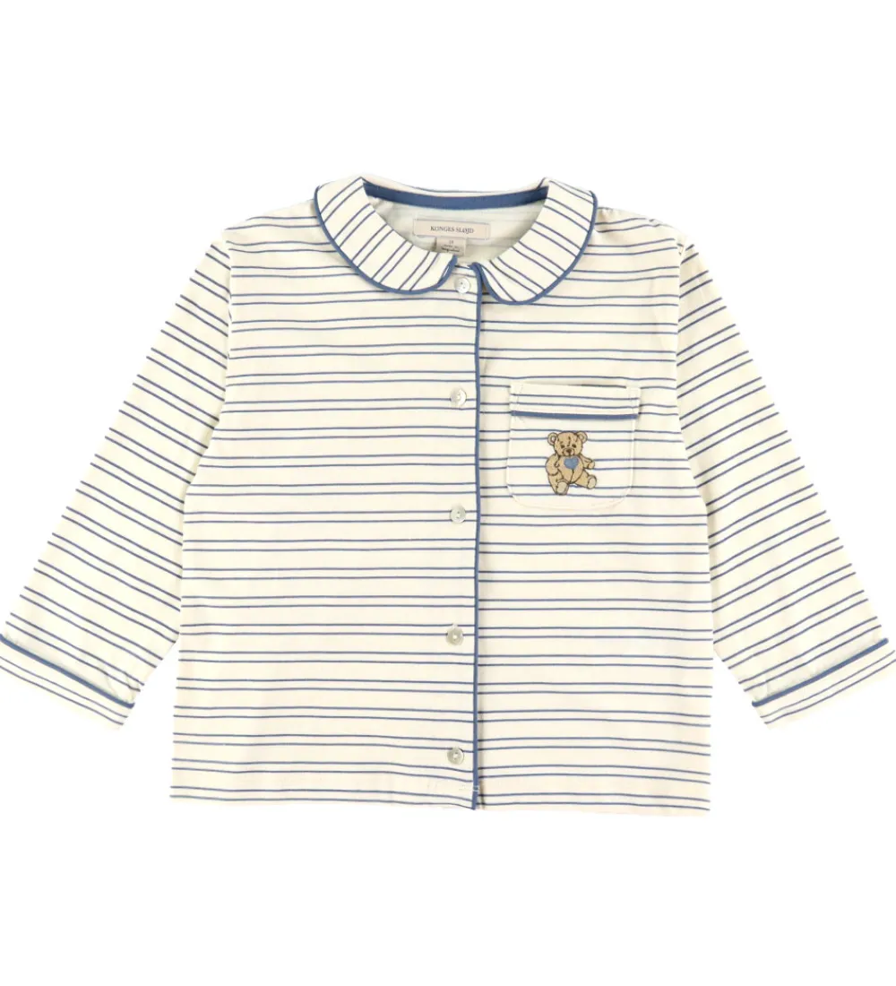 Nattøj-Konges Sløjd Nattøj - Pio - Indigo Butter Stripe