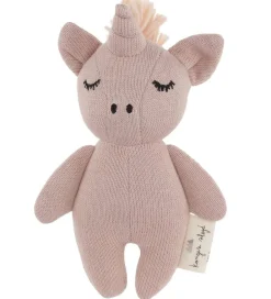 Gribelegetøj-Konges Sløjd Rangle - Mini Unicorn - Rose Fawn