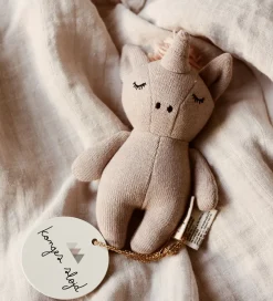 Gribelegetøj-Konges Sløjd Rangle - Mini Unicorn - Rose Fawn