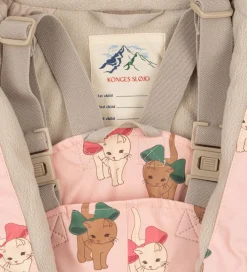 Konges Sløjd Regntøj*Regntøj m. Seler/Fleece - PU - Palme - Bow Kitty Pi