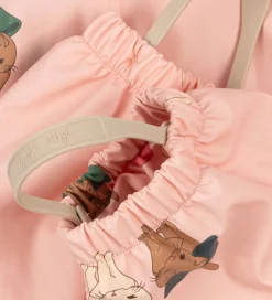 Konges Sløjd Regntøj*Regntøj m. Seler/Fleece - PU - Palme - Bow Kitty Pi