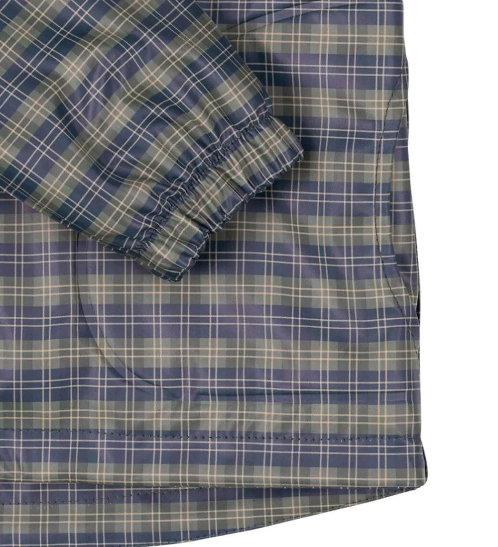 Regntøj-Konges Sløjd Regntøj m. Seler/Fleece - Palme - Laurel Blue Check