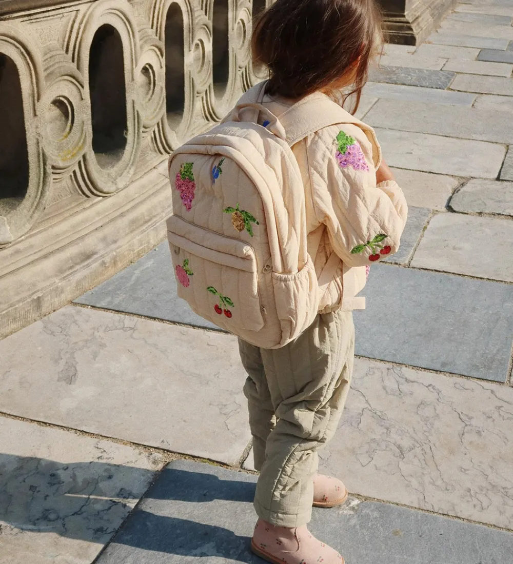 Konges Sløjd Rygsække*Rygsæk - Juno Quilted - Frappe/Frugter