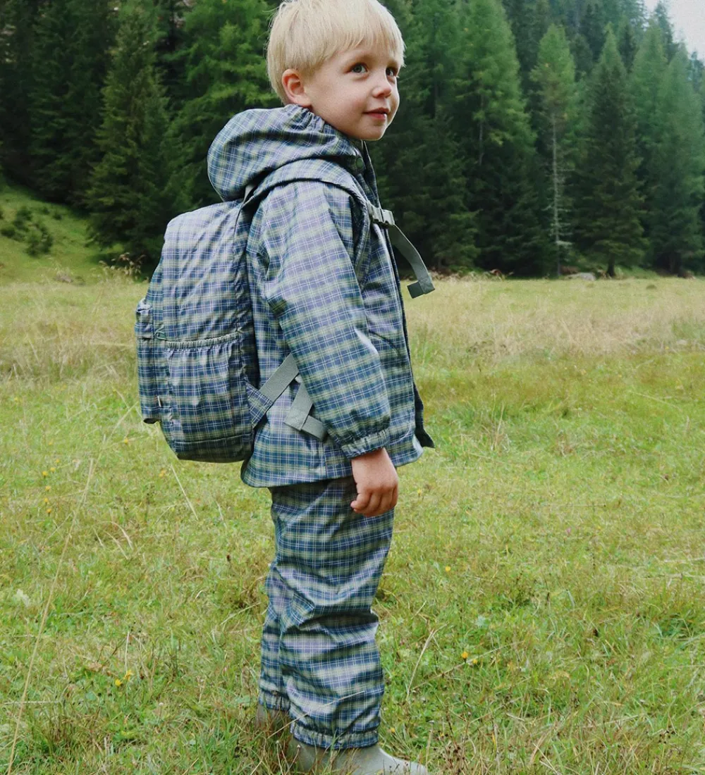 Konges Sløjd Rygsække*Rygsæk - PU - Rainy - Midi - Laurel Blue Check