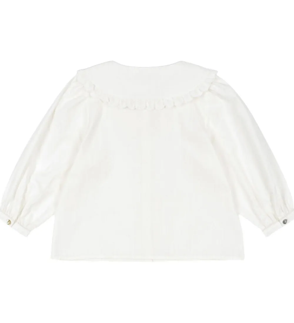 Skjorter-Konges Sløjd Skjorte - Coeur Collar - Optic White