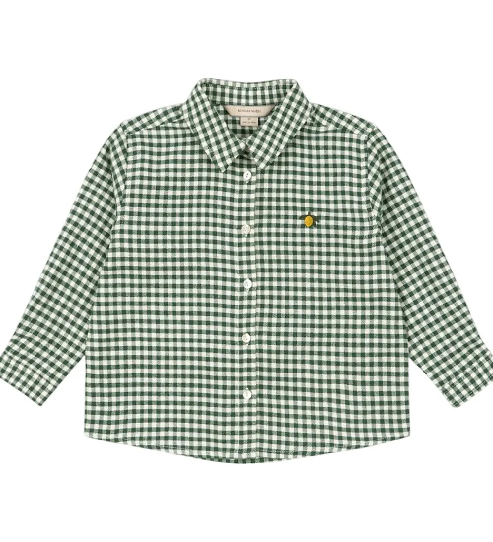 Skjorter-Konges Sløjd Skjorte - Foret - Green Check