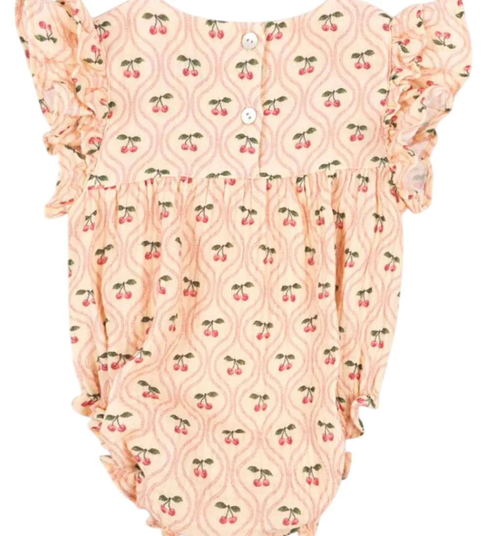 Konges Sløjd Sommerdragter*Sommerdragt - Musselin - Coco - Cherry Pink Motif