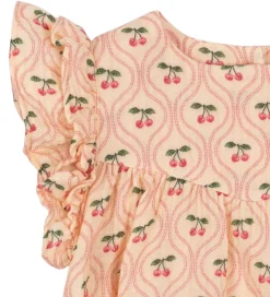 Konges Sløjd Sommerdragter*Sommerdragt - Musselin - Coco - Cherry Pink Motif