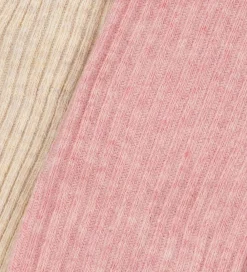 Strømpebukser-Konges Sløjd Strømpebukser - 2-pak - Rib - Rose Mix