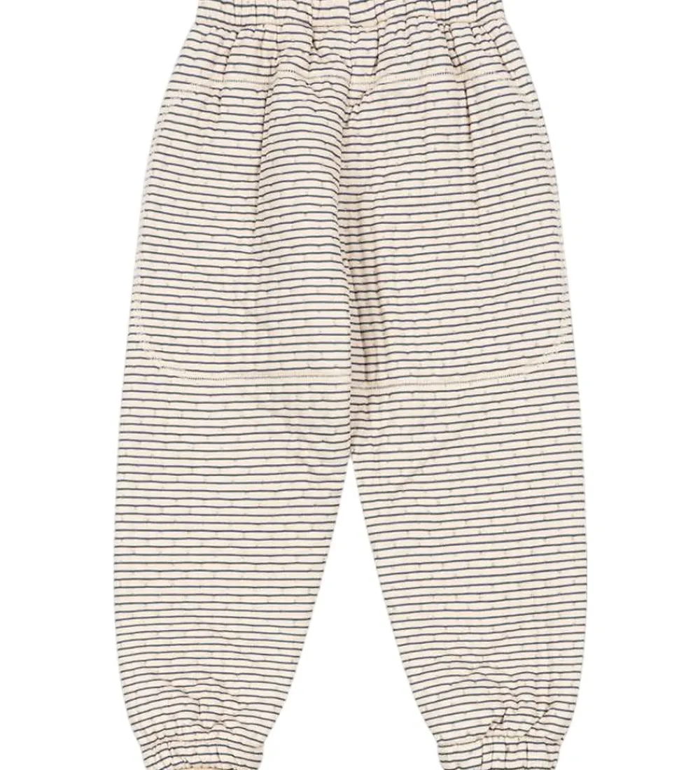 Termotøj-Konges Sløjd Termobukser - Thermo - Stripe Bluie