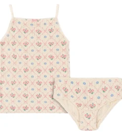 Konges Sløjd Undertøj*Undertøj - Rib - Minnie - Fleur Decor m. Hulmønster