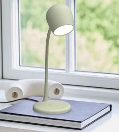 Adaptere Og Opladere-Kreafunk Lampe m. Oplader + Højtaler - Ellie - Dusty Olive