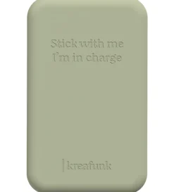 Powerbanks-Kreafunk Powerbank - toCHARGE Qi - Dusty Olive - 5.000mAh
