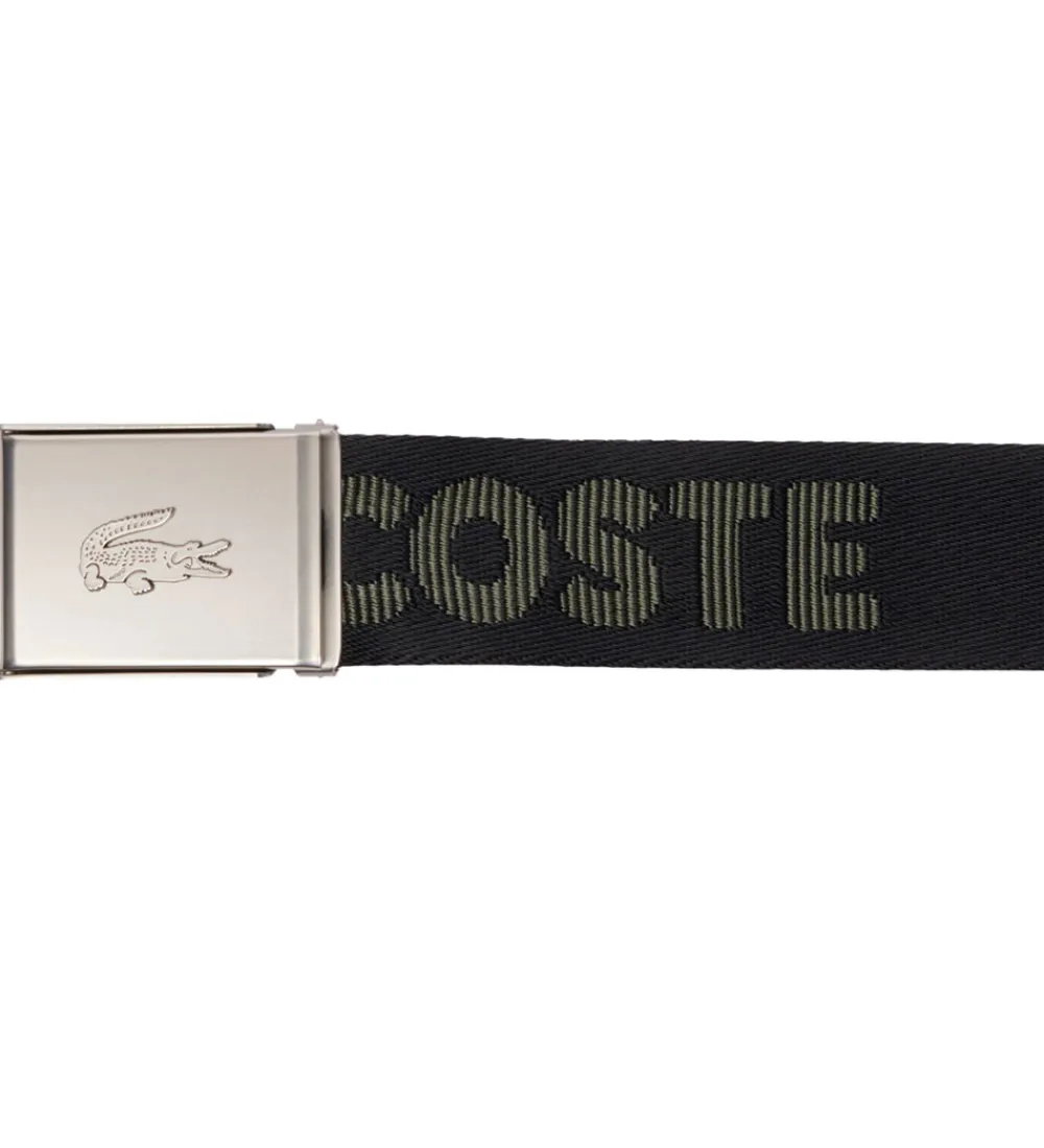 Bælter-Lacoste Bælte - Jaquard Webbing - Noir Escadron
