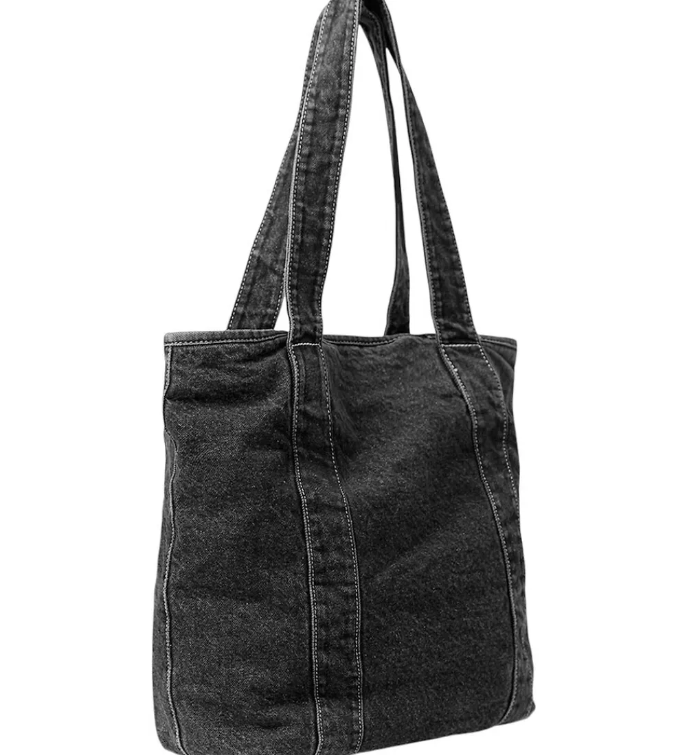 Shoppers-Lala Berlin Shopper - Carmela - Denim Washed Black