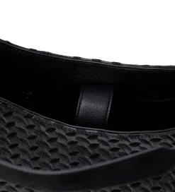 Shoppers-Lala Berlin Shopper - Mar - Heritage Embroidery Black