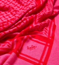 Lala Berlin Tørklæder*Tørklæde - Triangle Trinity Classic M - Pink