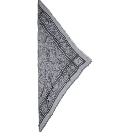 Lala Berlin Tørklæder*Tørklæde - Triangle Tilda - Swoosh Black/White