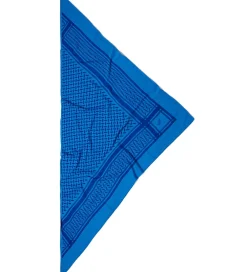 Tørklæder-Lala Berlin Tørklæde - Triangle Trinity Classic M - Blå
