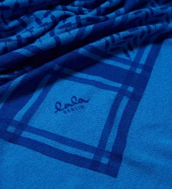 Tørklæder-Lala Berlin Tørklæde - Triangle Trinity Classic M - Blå