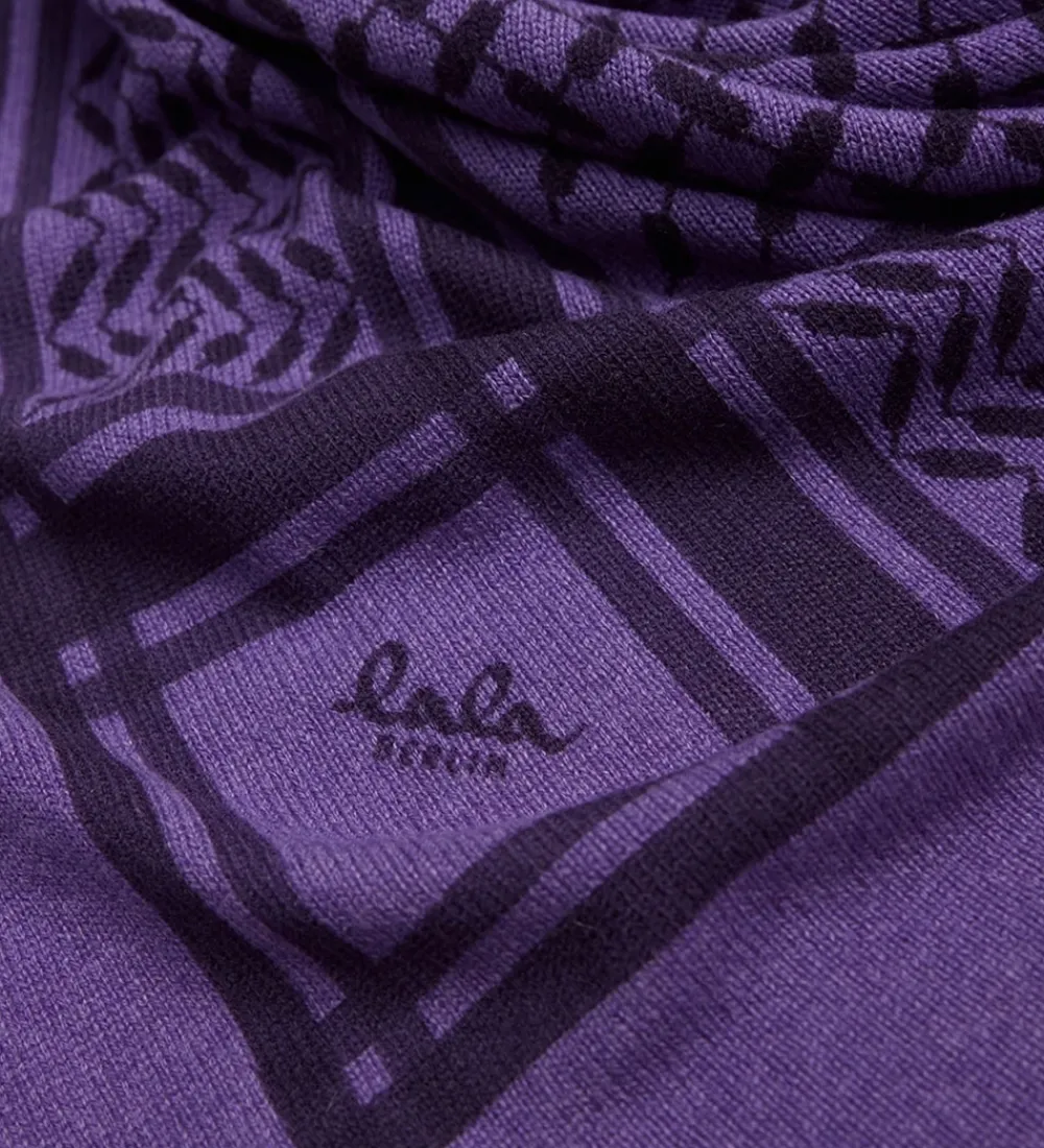 Tørklæder-Lala Berlin Tørklæde - Triangle Trinity M - 162x85 - Iris