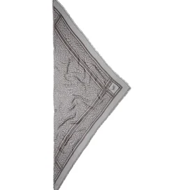 Lala Berlin Tørklæder*Tørklæde - Triangle Tilda - Swoosh Light Blue/Brown