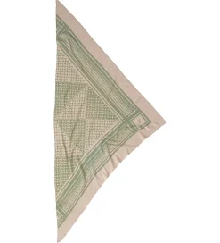 Lala Berlin Tørklæder*Tørklæde - 162x85 - Triangle Puzzle - Dune/Sage