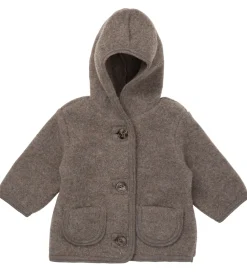 Cardigans-Lalaby Cardigan - Uld - Chocolate