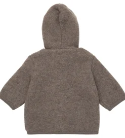 Cardigans-Lalaby Cardigan - Uld - Chocolate