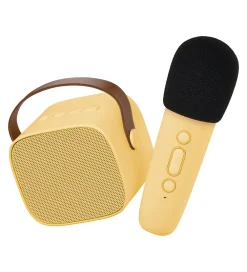 Lalarma Musikinstrumenter|Højtalere*Højtaler m. Mikrofon - Trådløs - Karaoke - Gul