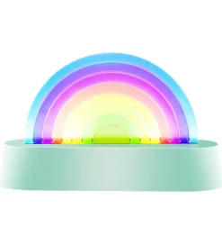Fritstående Lamper|Lamper-Lalarma Lampe - Dancing Rainbow - 18x11x4 cm - Mint
