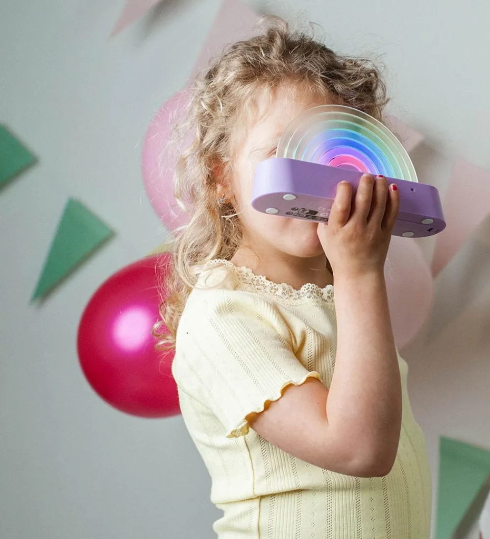 Lalarma Fritstående Lamper|Lamper*Lampe - Dancing Rainbow - 18x11x4 cm - Lilla