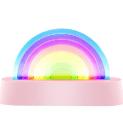 Fritstående Lamper|Lamper-Lalarma Lampe - Dancing Rainbow - 18x11x4 cm - Rosa