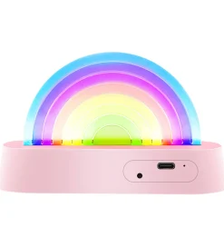 Fritstående Lamper|Lamper-Lalarma Lampe - Dancing Rainbow - 18x11x4 cm - Rosa