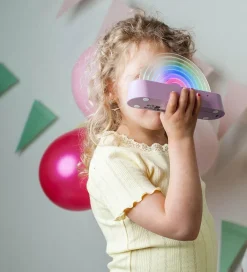 Fritstående Lamper|Lamper-Lalarma Lampe - Dancing Rainbow - 18x11x4 cm - Rosa