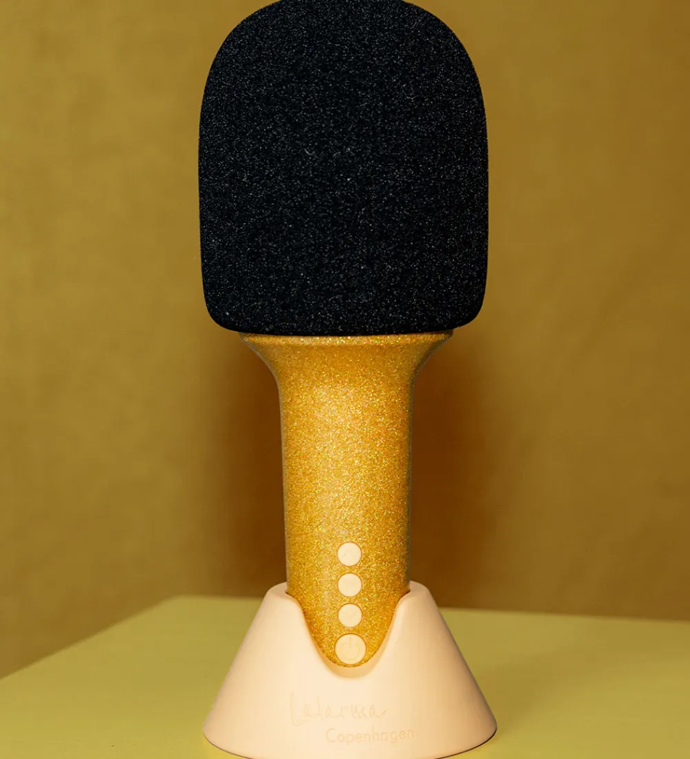 Lalarma Musikinstrumenter*Mikrofon - Glitter Grove - Guld