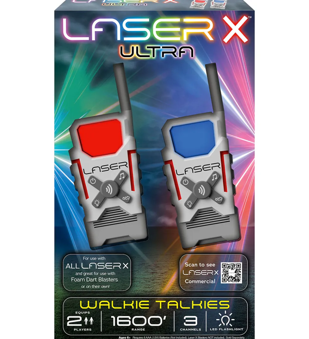 Walkie Talkies-Laser X - Walkie Talkies - Hvid/Grå