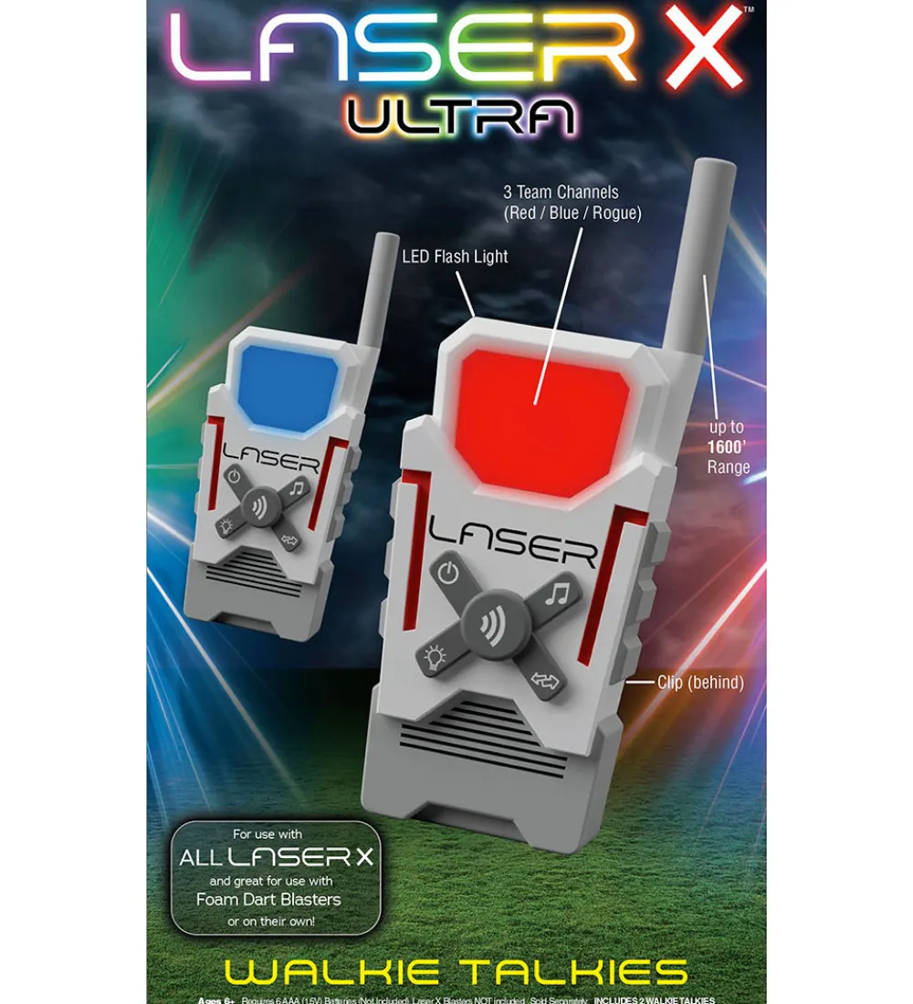 Walkie Talkies-Laser X - Walkie Talkies - Hvid/Grå