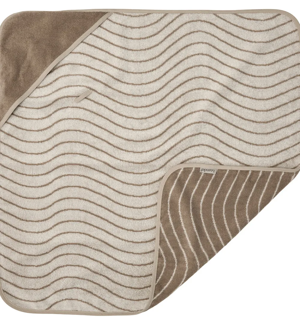 Leander Babyhåndklæde- Og Poncho|Håndklæder*Babyhåndklæde - Hoodie - 80x80 cm - Cappuccino