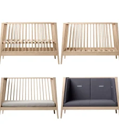 Senge-Leander Linea Babyseng - 132x65x90 cm - Bøg